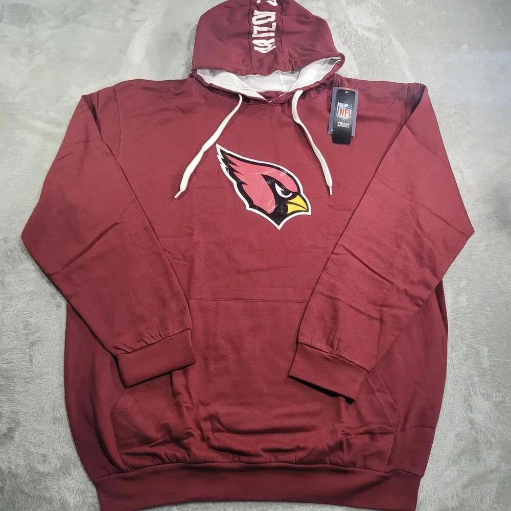 Arizona Cardinals Sweatshirt Mens XL Tall Red NFL Football Fanatics Pullover